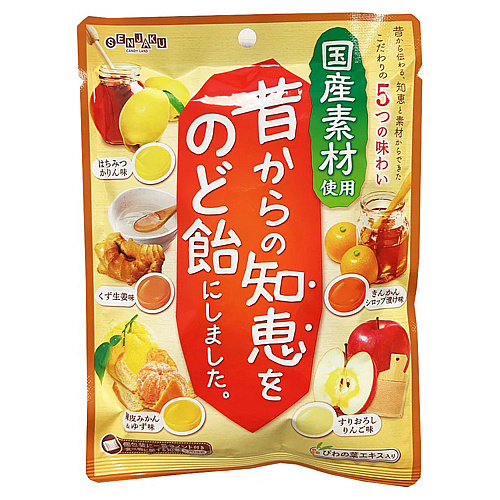 Senjakuame Honjou Old-fashioned Wisdom Throat Candy 100g / ស្ករគ្រាប់ 